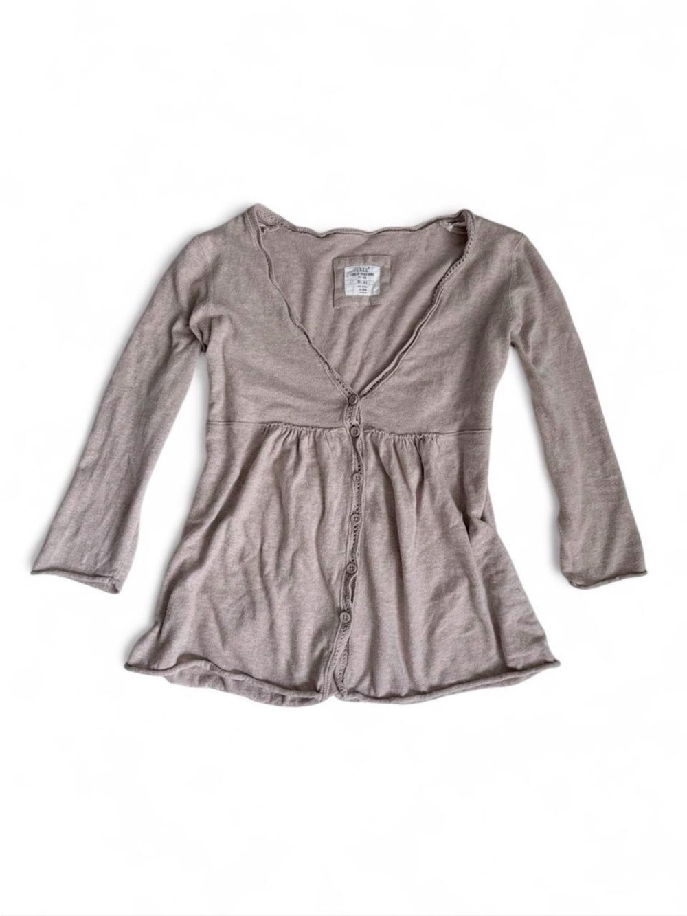 logg beige babydoll cardigan